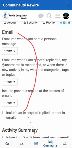 Adjust the settings