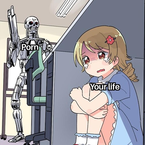 Anime Girl Hiding From a Terminator 20082020103307