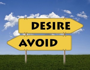 a sign that depict desire and avoid