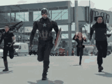 Captain America Fight GIF - Captain America Fight Run GIFs