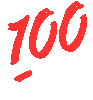 Real 100 Sticker - Real 100 Underline Stickers