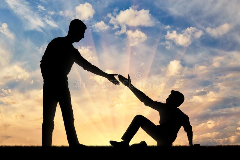 silhouette-man-giving-helping-hand-to-another-man-who-fell-to-ground-silhouette-man-giving-helping-hand-to-116865617
